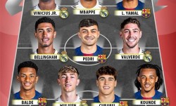 谁更强西甲全明星vs英超全明星 姆巴佩亚马尔️哈兰德萨拉赫